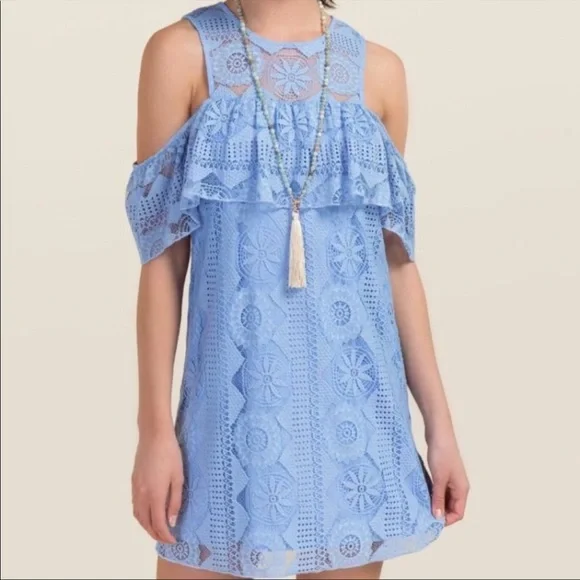 francesca's blue lace dress Francesca Chemise main image 0